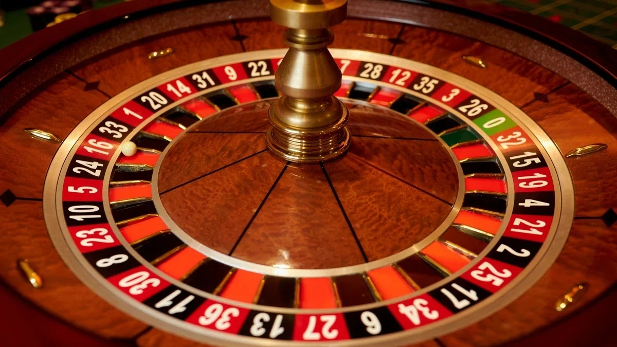 Roulette wheel close-up